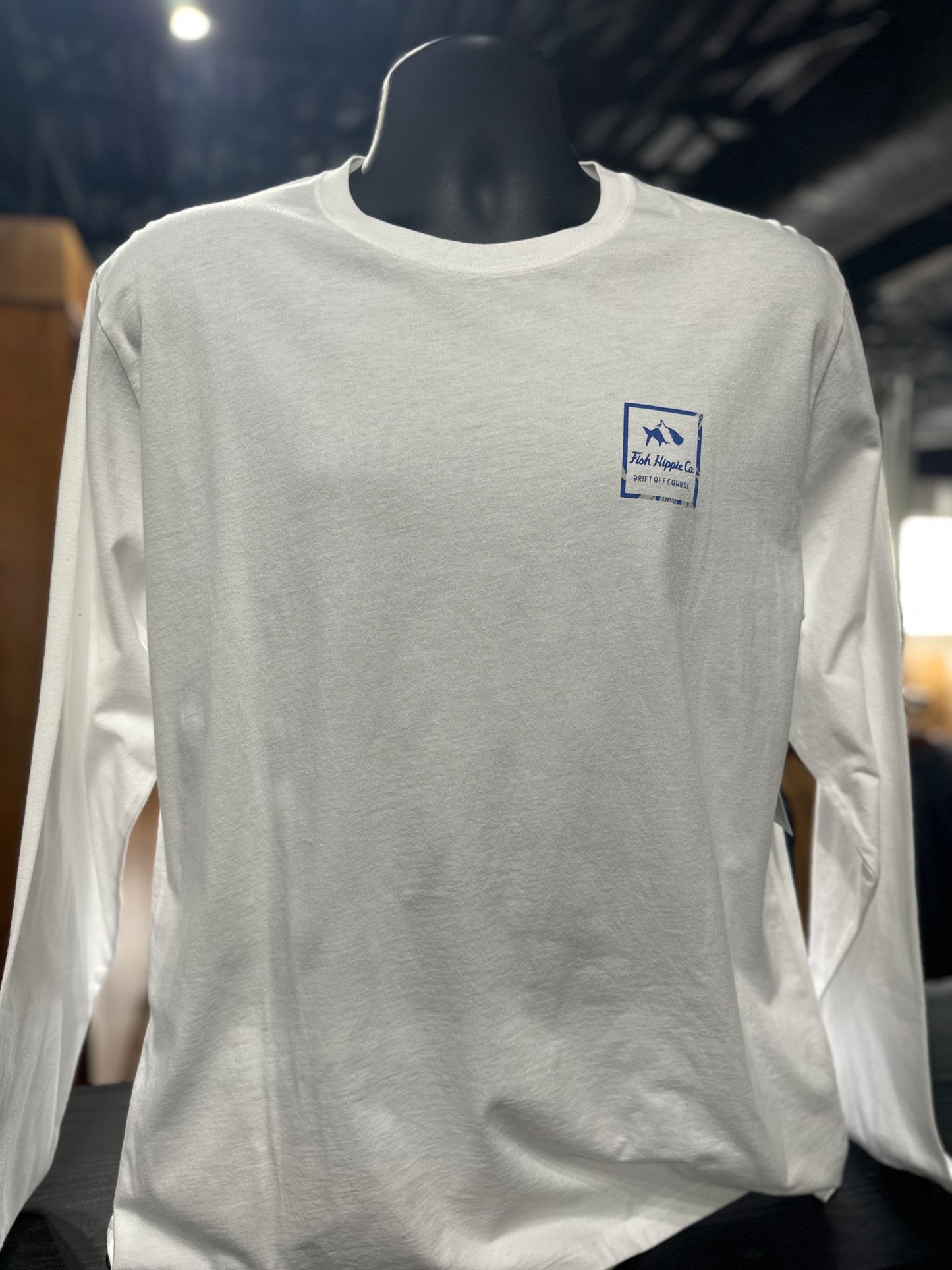 FH Skewed LS Tee White
