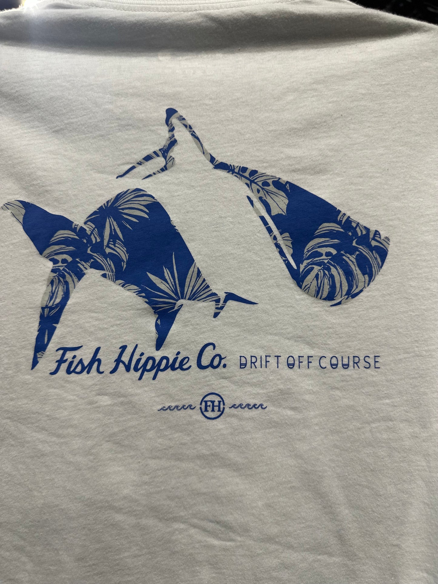 FH Skewed LS Tee White