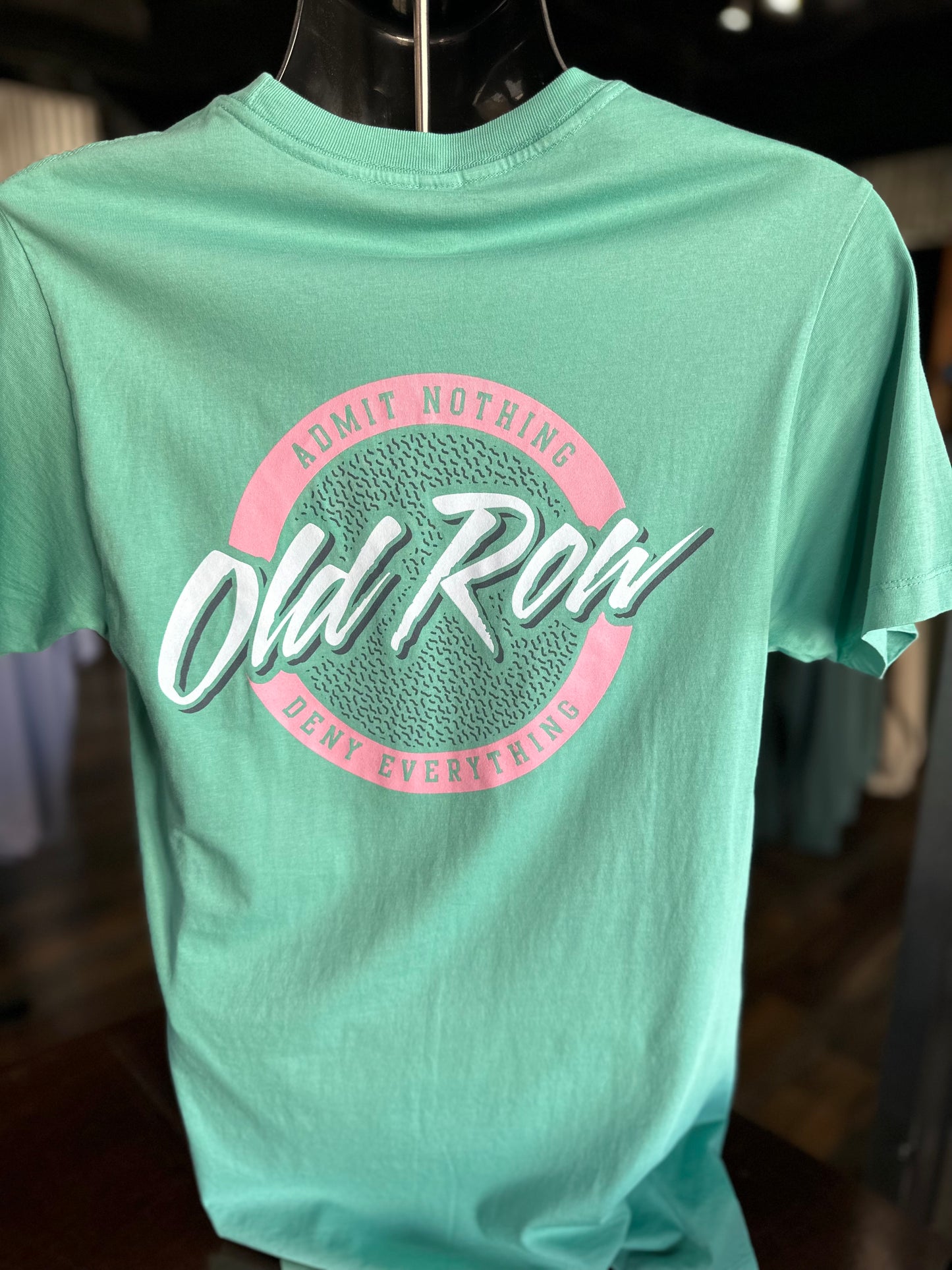 OR Circle Logo Pocket Tee Seafoam