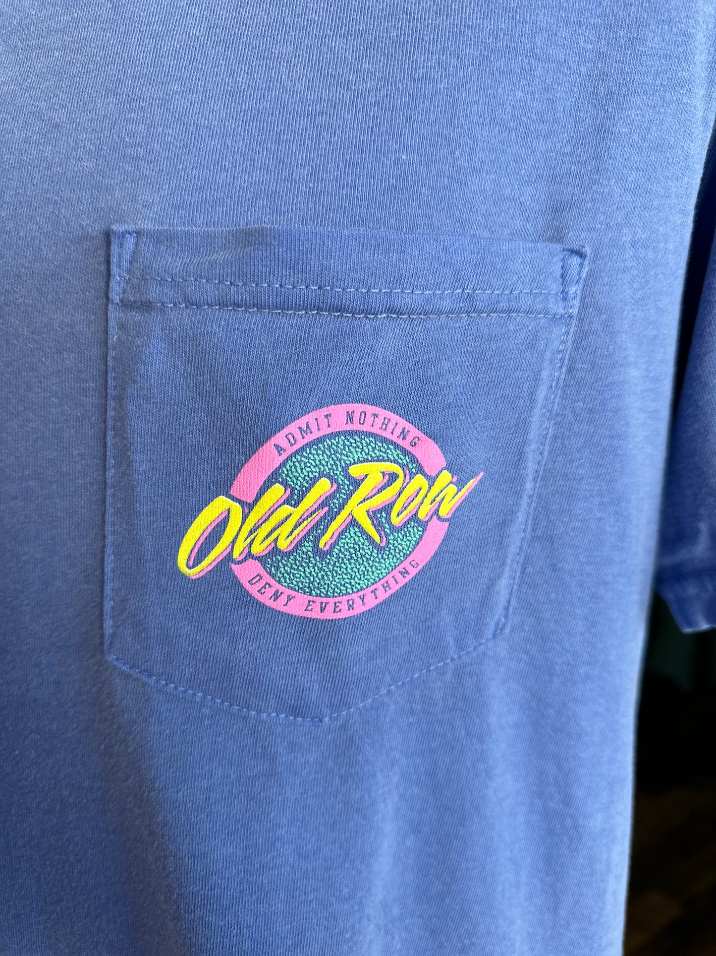 OR Circle Logo Pocket Tee Blue