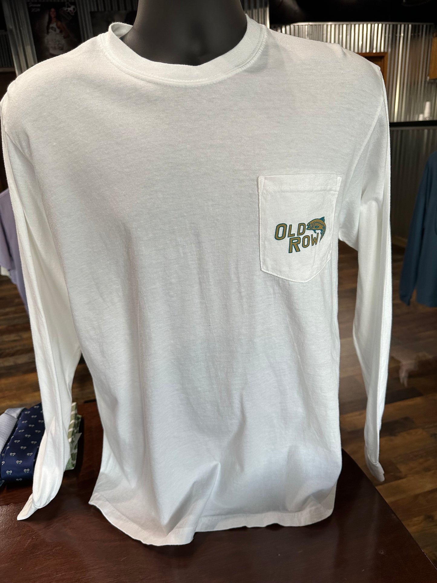 OR Fish Tshirt White LS
