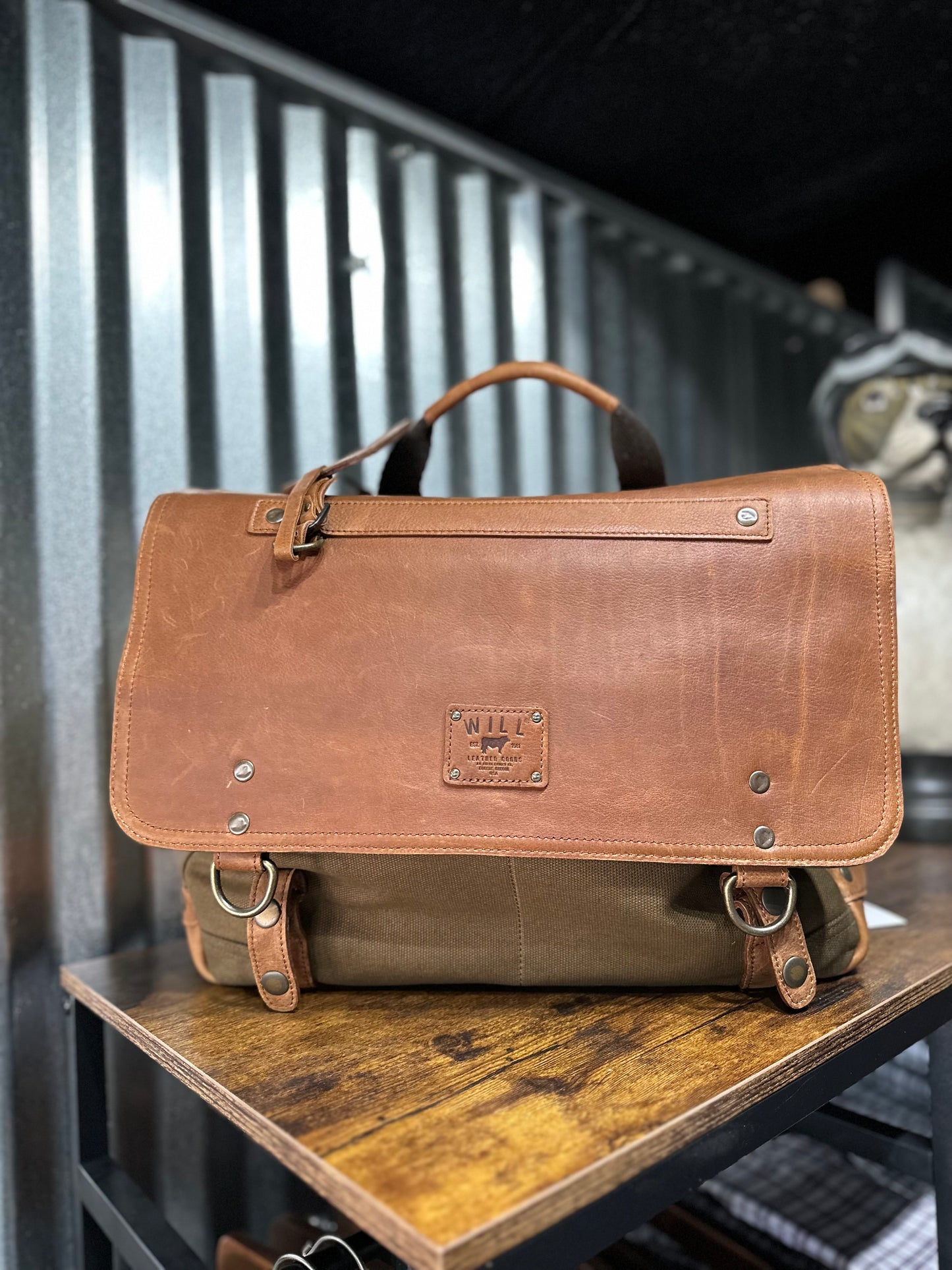 Wallace Messenger Bag Tobacco\Saddle