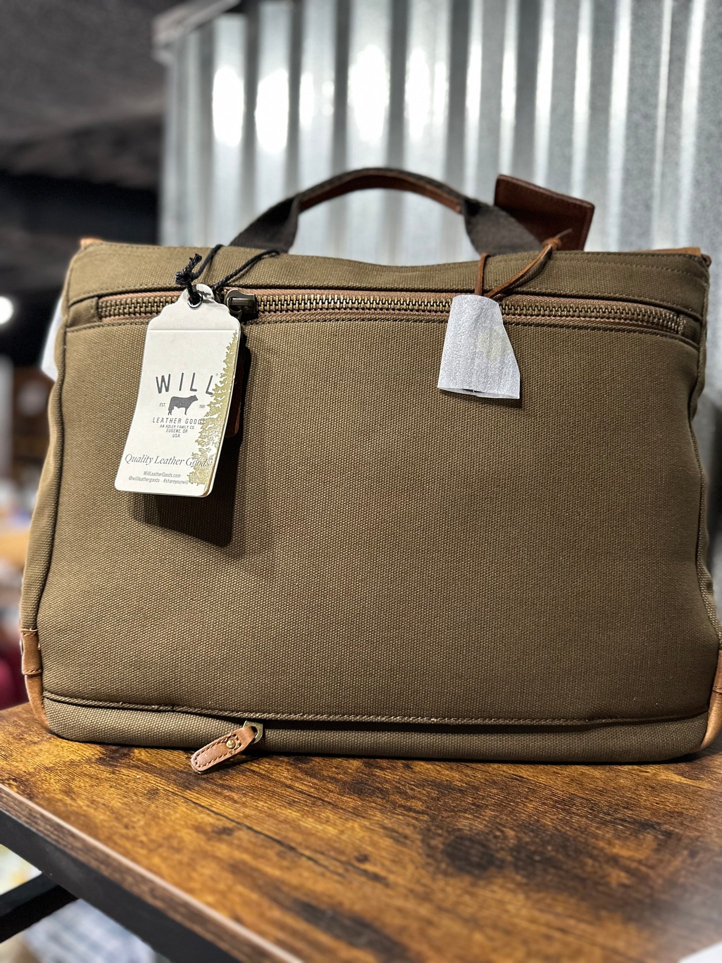 Wallace Messenger Bag Tobacco\Saddle