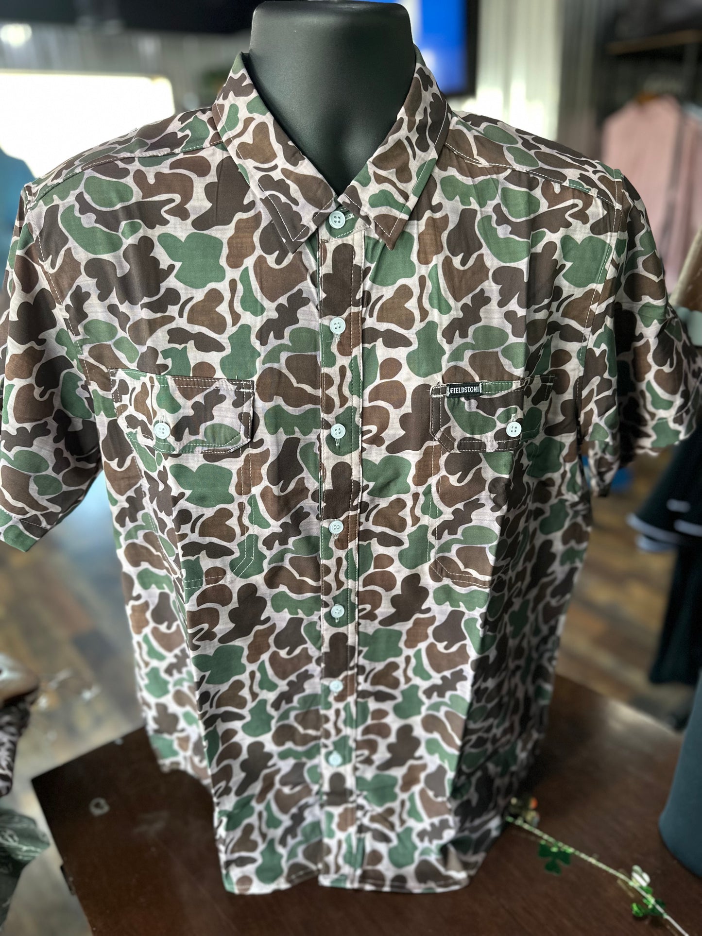 Fieldstone Short Sleeve Button Down